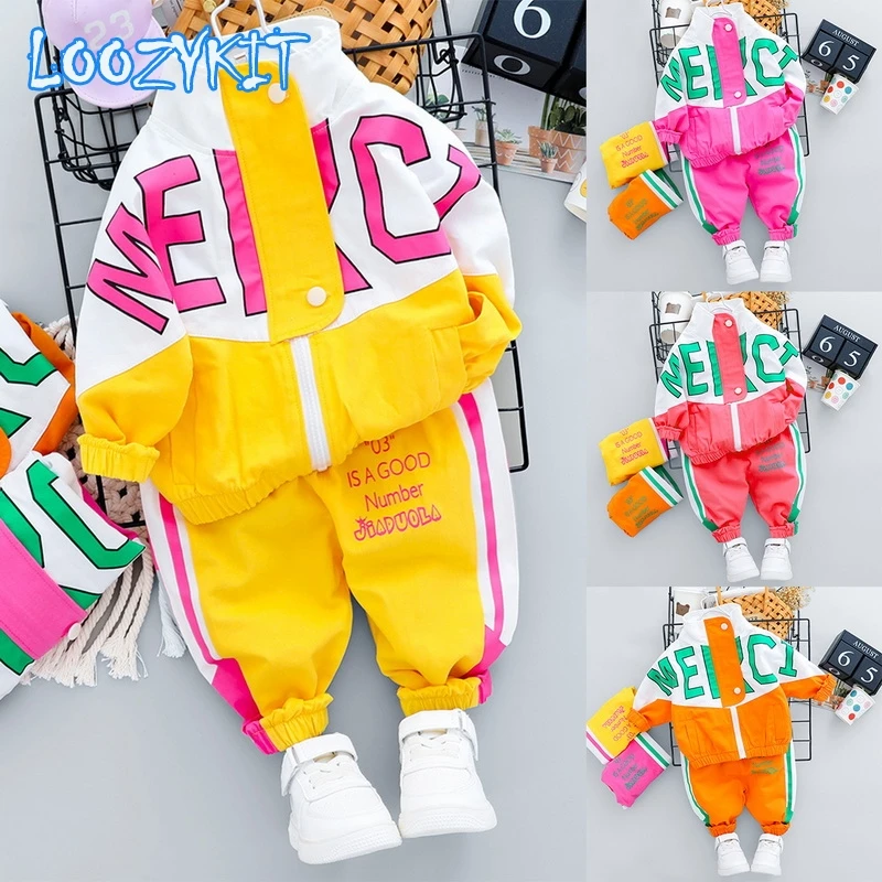 Kid Boy Girl Clothing New Casual Tracksuit Long Sleeve Letter Zipper Sets Infant Clothes Baby Pants
Kid Boy Girl Clothing New Casual Tracksuit Long Sleeve Letter Zipper Sets Infant Clothes Baby Pants