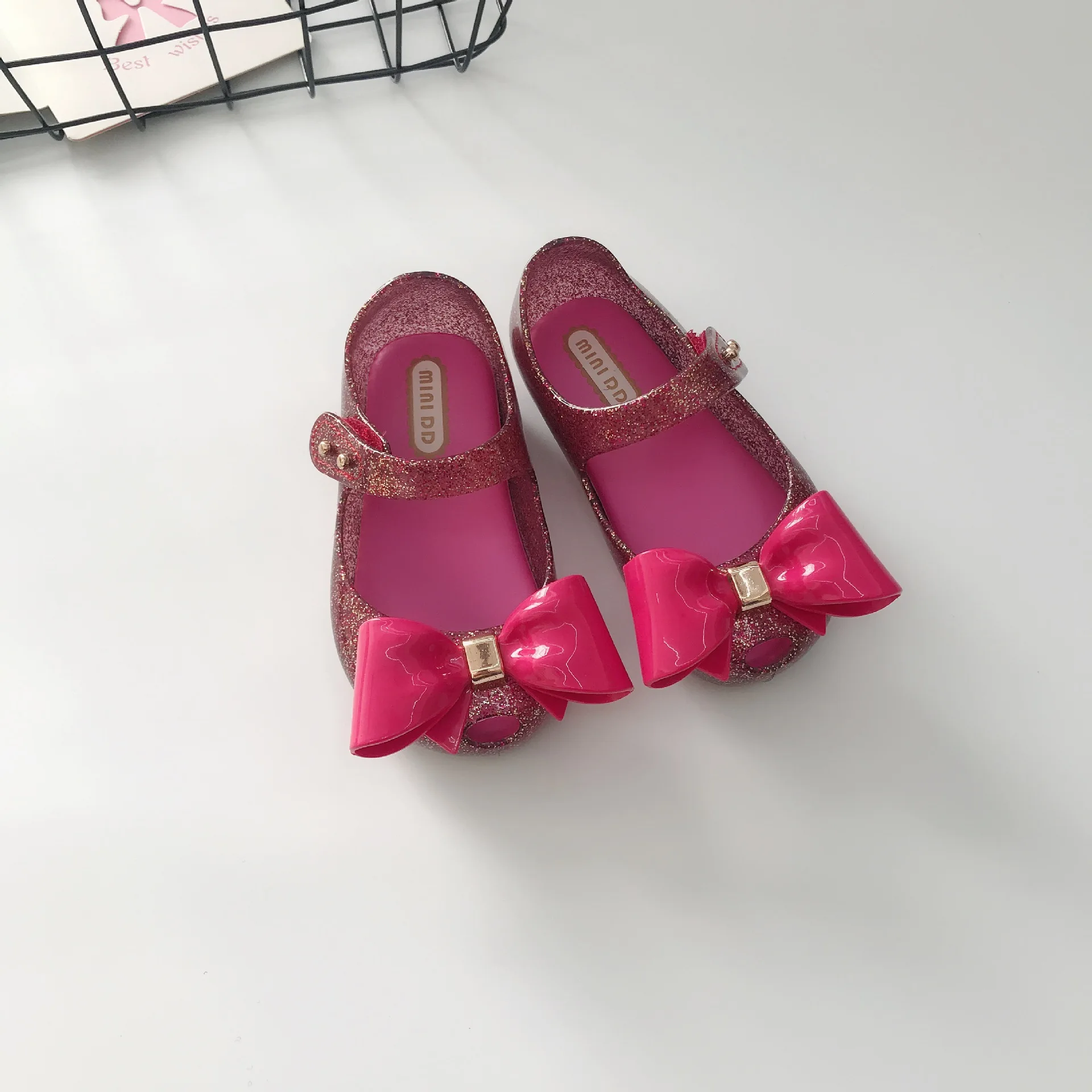 Мини DD Mini Melissa 2020 новые женские сандалии-желе летние сандалии с бантом Мелисса