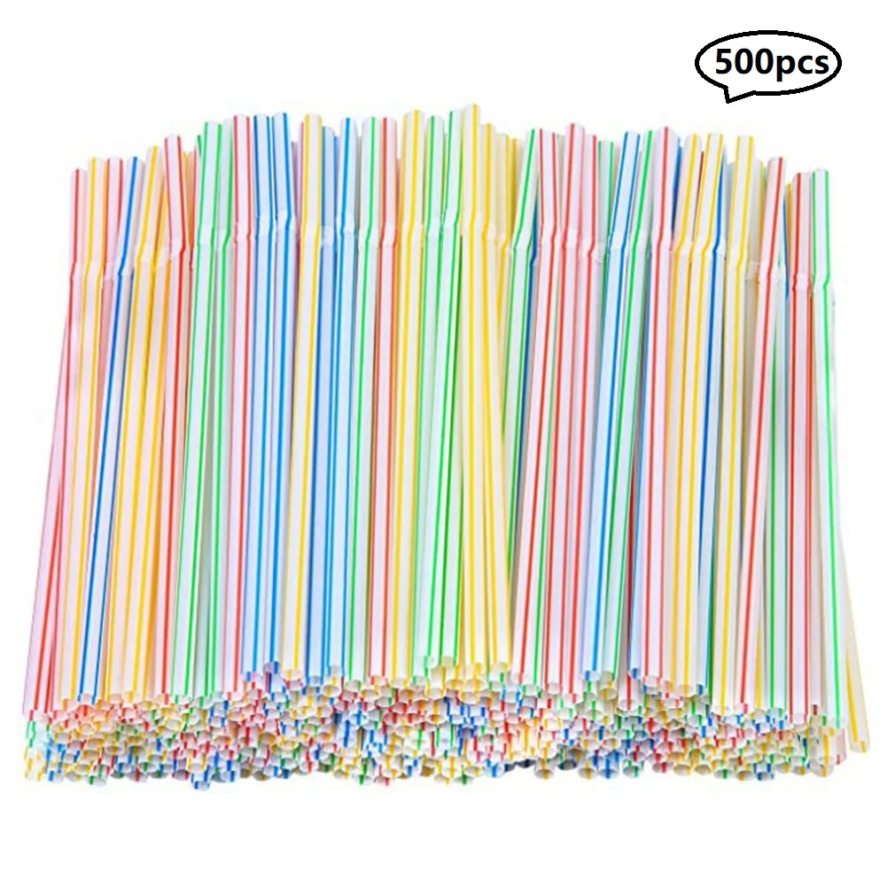 500Pcs Plastic Disposable Drinking Straws Multi-Colored Striped Elbow Drinking Straws Birthday Party Wedding Bar Club Supplies
500Pcs Plastic Disposable Drinking Straws Multi-Colored Striped Elbow Drinking Straws Birthday Party Wedding Bar Club Supplies