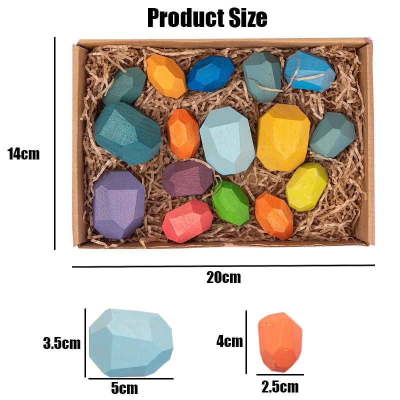 Wooden Rainbow Blocks Montessori Educational Wooden Baby Toys Creative Nordic Style Jenga Set Game Rainbow Wooden Toy Gift
Wooden Rainbow Blocks Montessori Educational Wooden Baby Toys Creative Nordic Style Jenga Set Game Rainbow Wooden Toy Gift