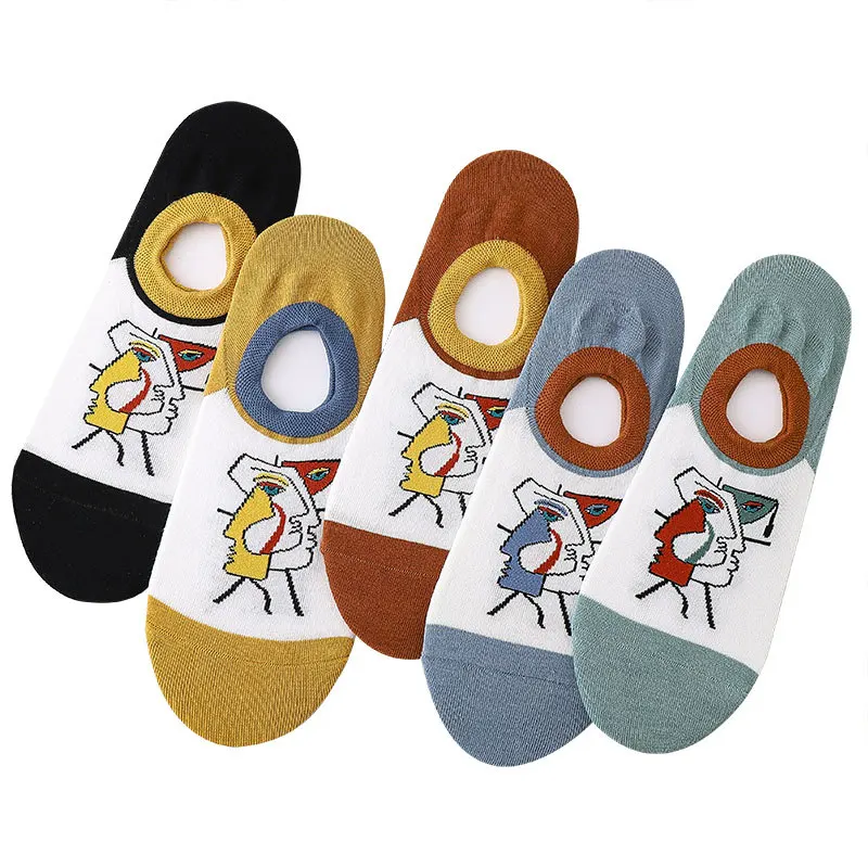 Summer Spring Men's Cotton Invisible Socks Anti-dropping Colorful Fashion Trendy Boat Shallow Sweat-absorbent Show Ankle Socks
Summer Spring Men's Cotton Invisible Socks Anti-dropping Colorful Fashion Trendy Boat Shallow Sweat-absorbent Show Ankle Socks