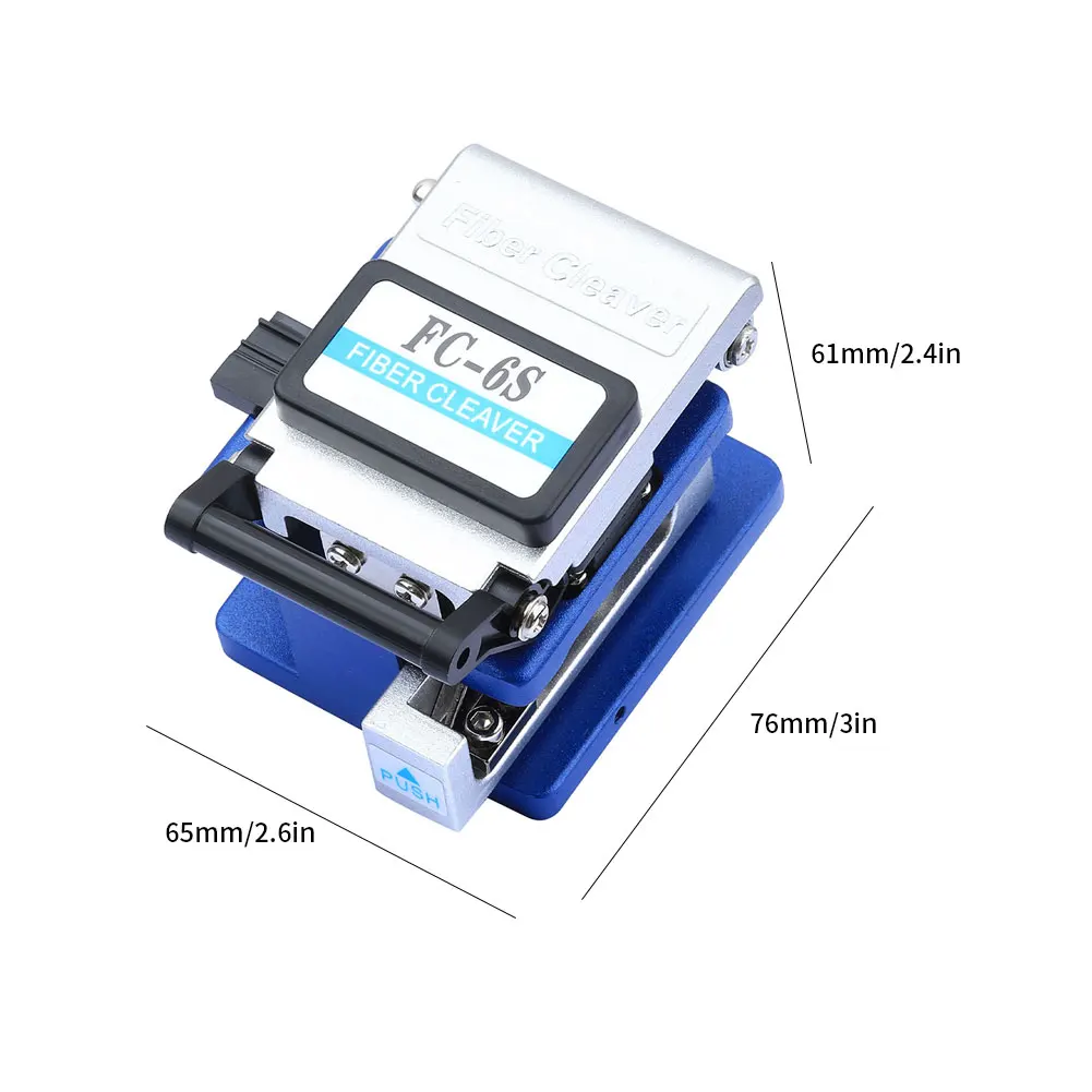 Fiber Cleaver SKL-6C Cable Cutting Knife FTTH Fiber Optic Knife Tools Cutter High Precision Fiber Cleavers 16 Surface Blade
Fiber Cleaver SKL-6C Cable Cutting Knife FTTH Fiber Optic Knife Tools Cutter High Precision Fiber Cleavers 16 Surface Blade
