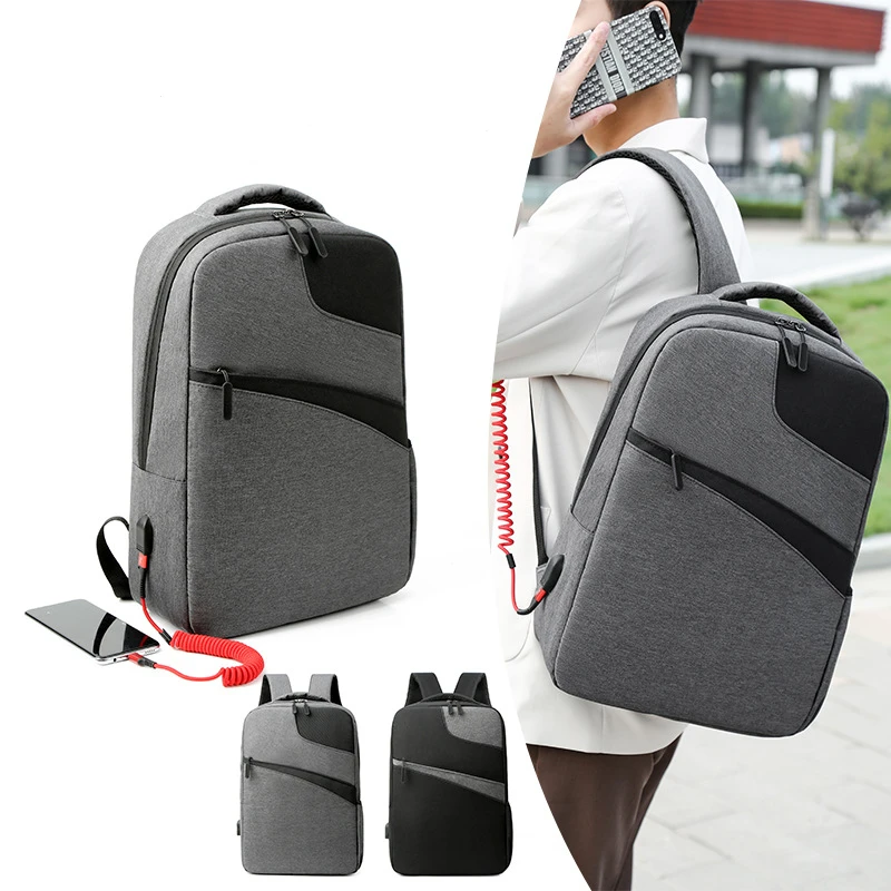 Black Grey Laptop Bag Men Backpack Travel Daypack Male Leisure Backpacking Mochila Computer Cover Notebook Bag USB 15.6" Backbag
Black Grey Laptop Bag Men Backpack Travel Daypack Male Leisure Backpacking Mochila Computer Cover Notebook Bag USB 15.6" Backbag