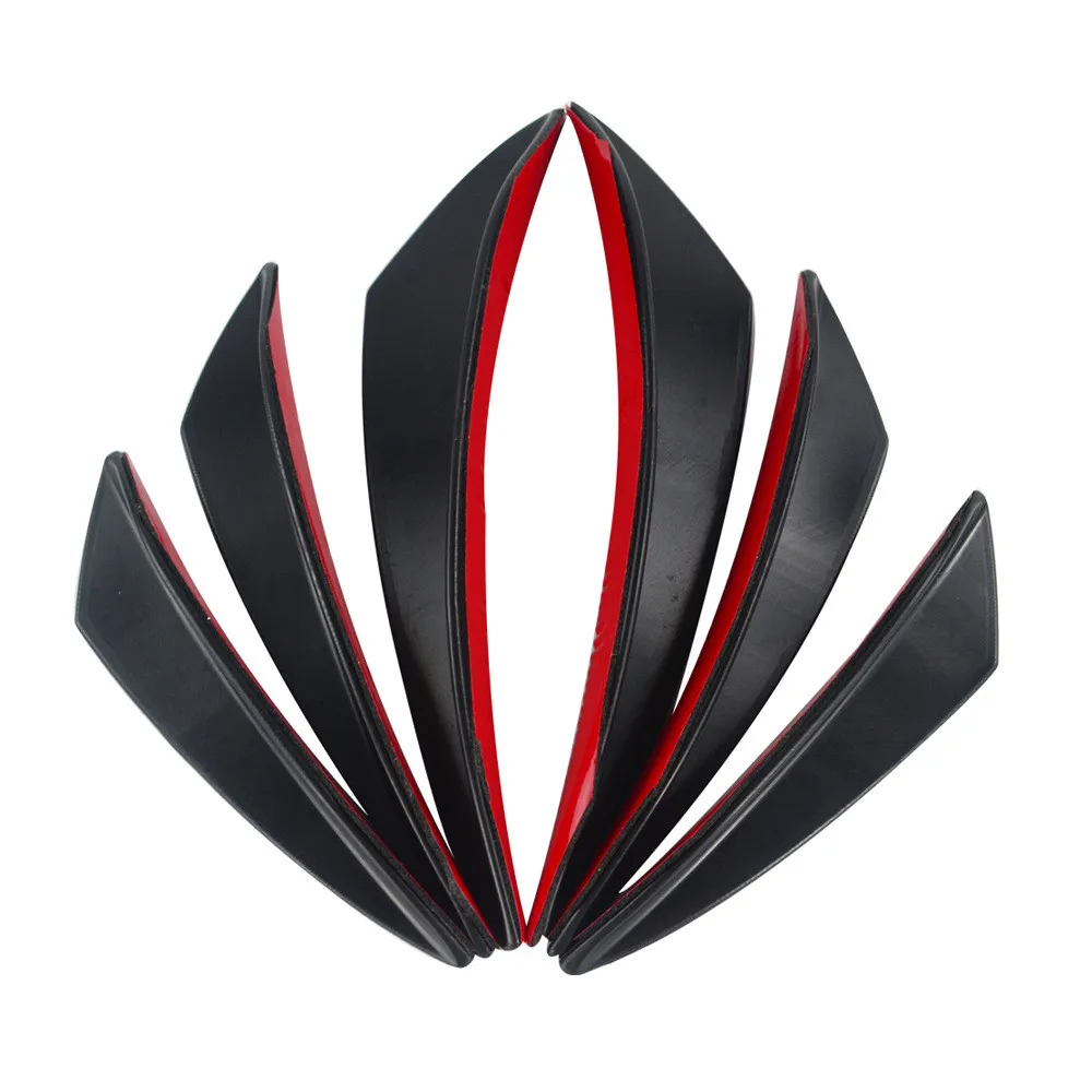 6x Front Bumper Lip Splitter Fins Body Spoiler Canards Valence Gloss Black Car Accessories Exterior Decoration
6x Front Bumper Lip Splitter Fins Body Spoiler Canards Valence Gloss Black Car Accessories Exterior Decoration