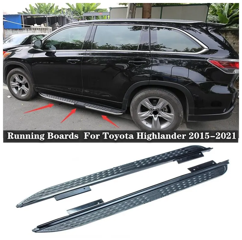 Fits For Toyota Highlander 2015-2021 Years NEW High Quality Aluminum alloy Running Boards Side Step Bar Pedals
Fits For Toyota Highlander 2015-2021 Years NEW High Quality Aluminum alloy Running Boards Side Step Bar Pedals