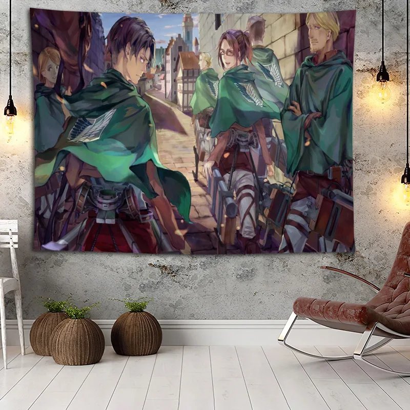 Attack On Titan Wall Hanging Tapestry Boho Decoration Home Decor Tapestries Custom Logo For Party Festival Gifts Wall Carpet
Attack On Titan Wall Hanging Tapestry Boho Decoration Home Decor Tapestries Custom Logo For Party Festival Gifts Wall Carpet