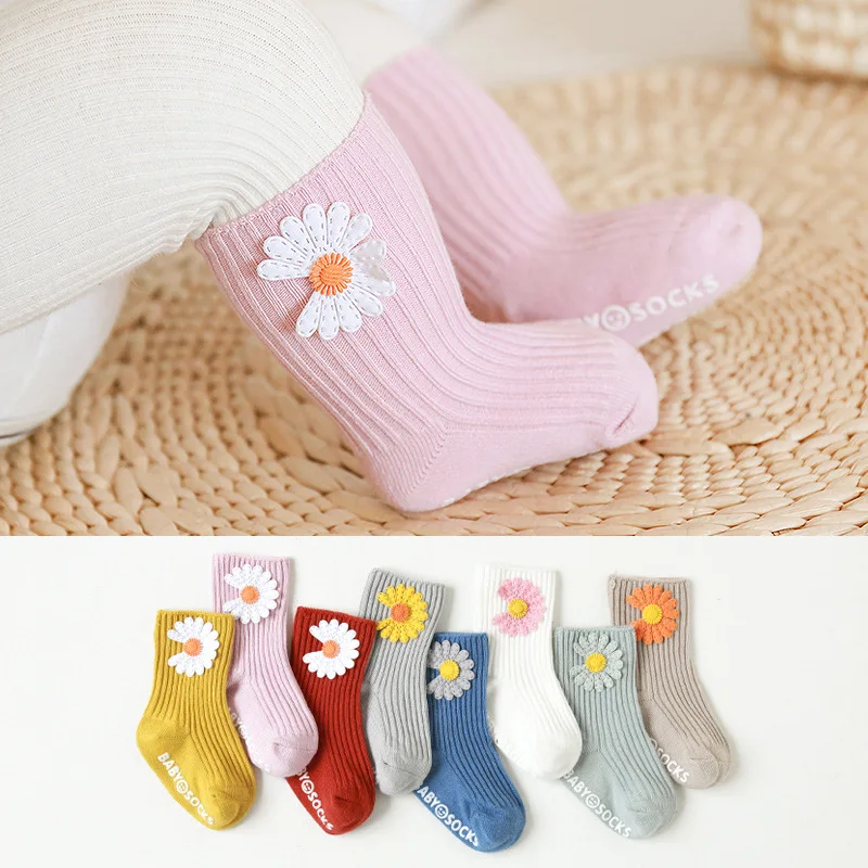 0-3 Years Old Thin Baby Socks Cotton Tube Small Daisy Non-slip Newborn Floor Children Socks Princess Kids Socks Spring Autumn
0-3 Years Old Thin Baby Socks Cotton Tube Small Daisy Non-slip Newborn Floor Children Socks Princess Kids Socks Spring Autumn