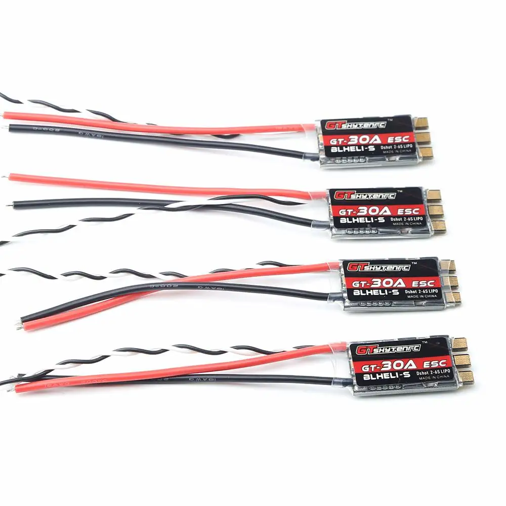 RCtown 4 шт. GTSKYTENRC FVT GT-30A BLlheli-s SPRING 30A ESC 2-6S поддерживает Mulitshot DSHOT Oneshot42 OneShot125