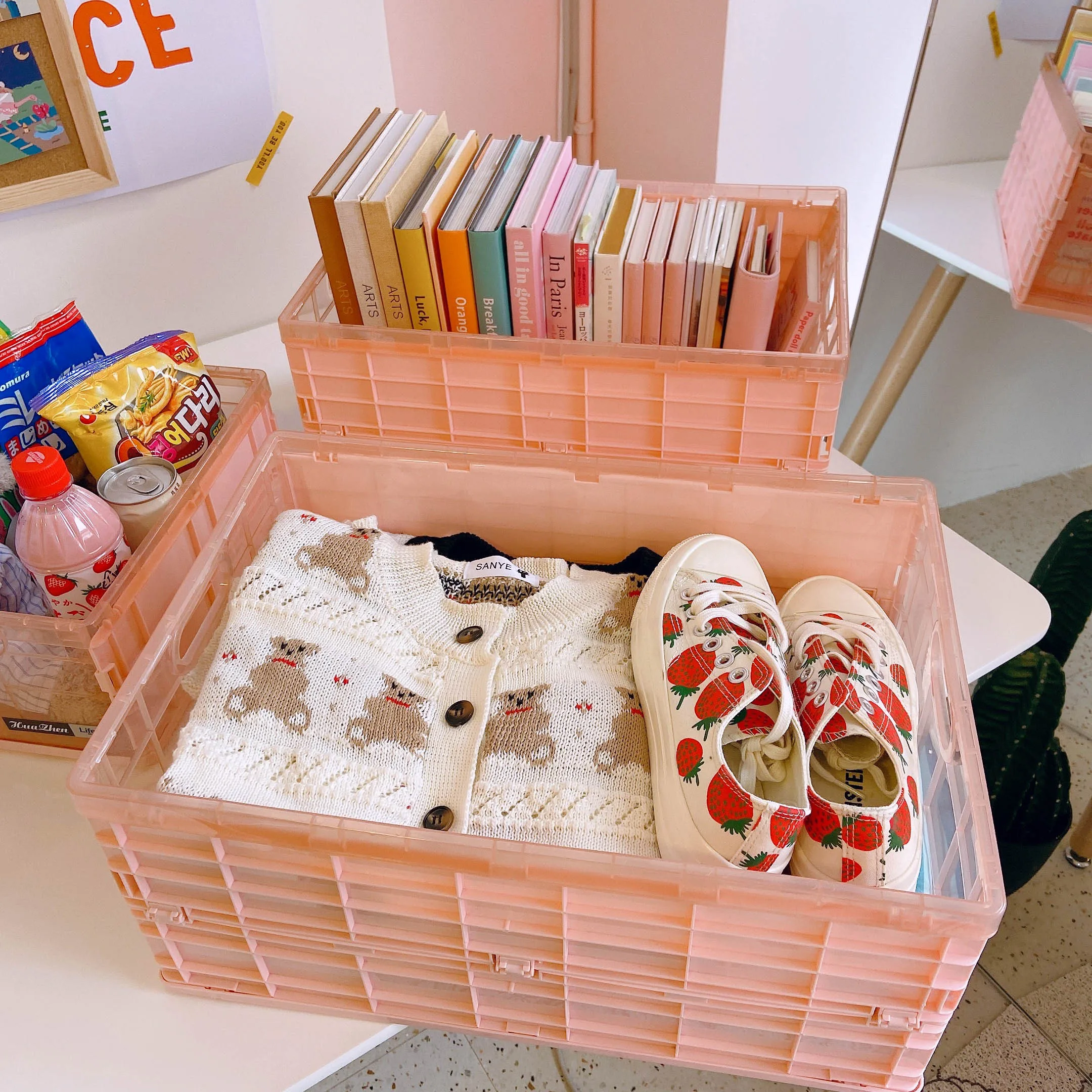 Folding Plastic Desktop Storage Box Set Home Organizer Box Container Sundries Clothes Bookbox Large Storage Box Cover 2021
Folding Plastic Desktop Storage Box Set Home Organizer Box Container Sundries Clothes Bookbox Large Storage Box Cover 2021