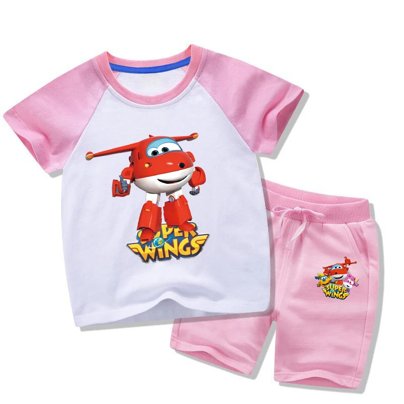 Summer 2021 New Super Wings Costume Children 2-10Y Kids Tops Tees T-Shirts Shorts Sets Boy's Clothing Cotton Tops Clothes
Summer 2021 New Super Wings Costume Children 2-10Y Kids Tops Tees T-Shirts Shorts Sets Boy's Clothing Cotton Tops Clothes