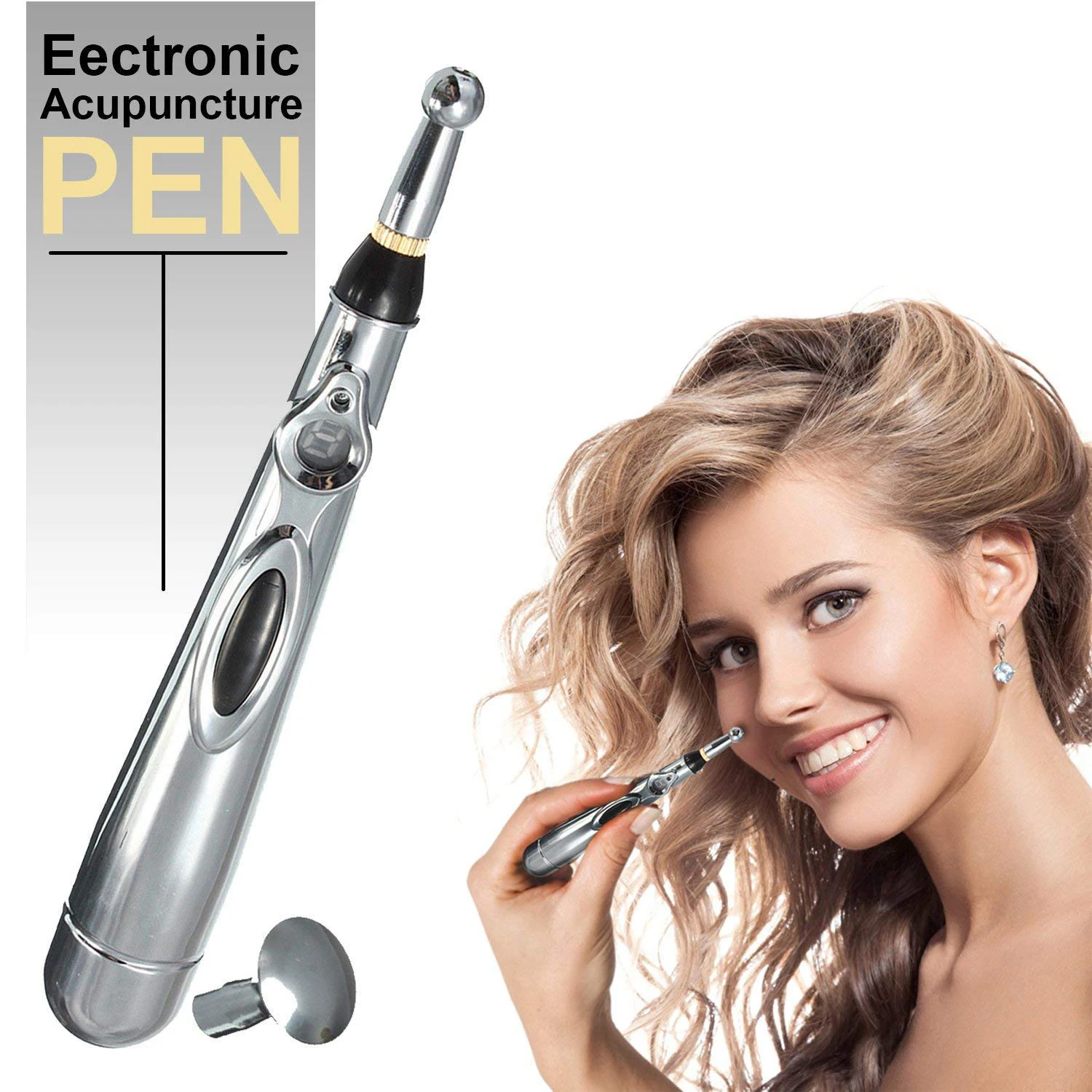 Newst Electronic Acupuncture Pen Electric Meridians Laser Therapy Heal Massage Pen Meridian Energy Pen Relief Pain Tools
Newst Electronic Acupuncture Pen Electric Meridians Laser Therapy Heal Massage Pen Meridian Energy Pen Relief Pain Tools