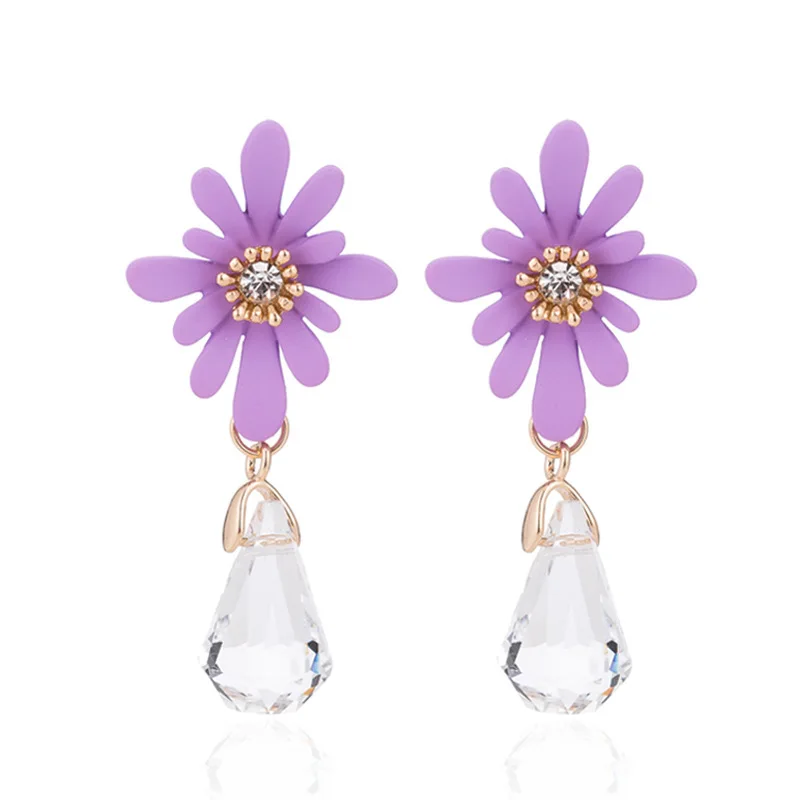 Women Fashion Simple Earrings Flower Tassel Earrings Pendants Crystal Earrings Party Jewelry Dangle Earrings
Women Fashion Simple Earrings Flower Tassel Earrings Pendants Crystal Earrings Party Jewelry Dangle Earrings