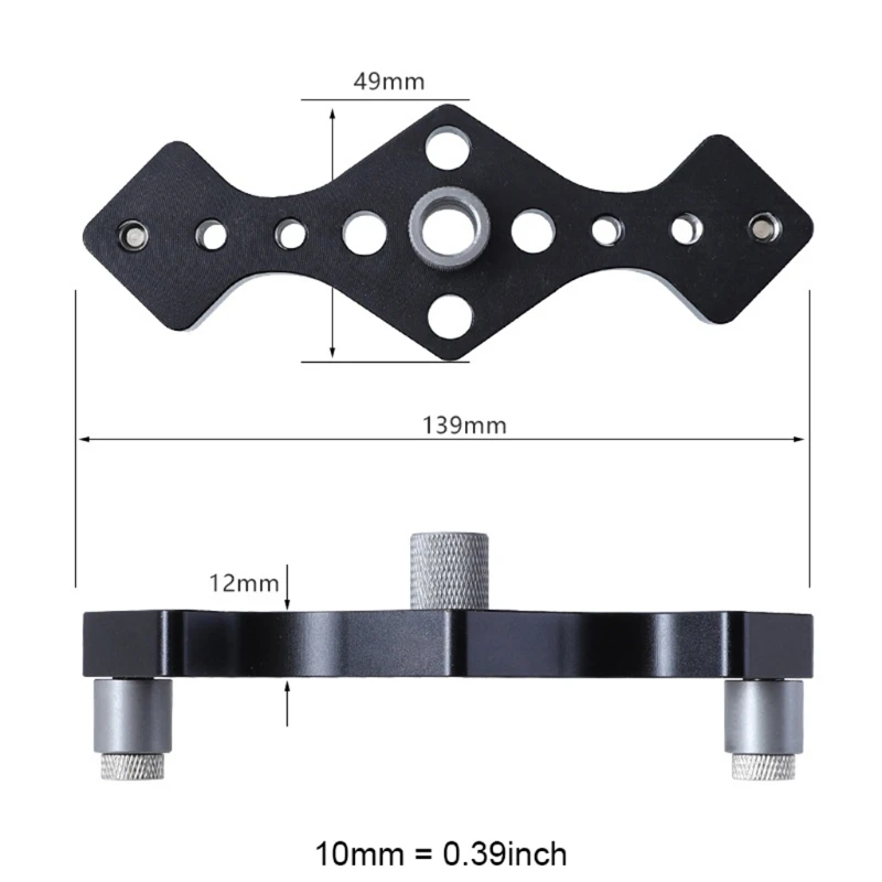 Aluminum Alloy Drilling Positioner Scribe Tools Template Straight Hole Locator Y5GD
Aluminum Alloy Drilling Positioner Scribe Tools Template Straight Hole Locator Y5GD