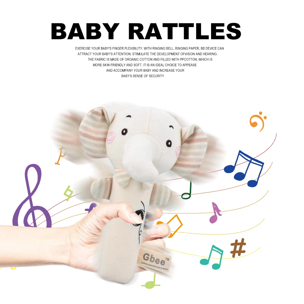 Cartoon Animal Cotton Round Rattle Stick Hand Grasp Newborn Baby Soothing Toys Mobile Bed Bell Infant Crib Dolls Rattle Toys
Cartoon Animal Cotton Round Rattle Stick Hand Grasp Newborn Baby Soothing Toys Mobile Bed Bell Infant Crib Dolls Rattle Toys