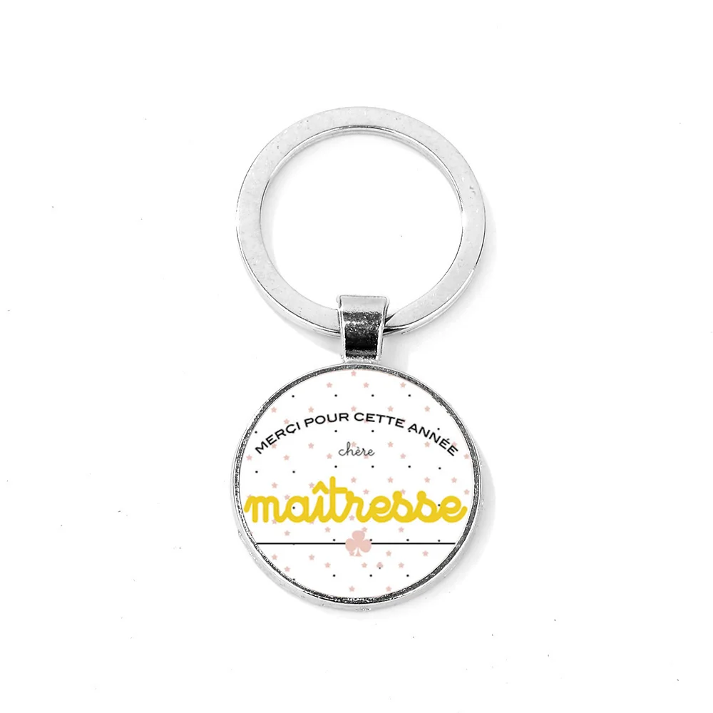 Gift! Merci Maitresse Key Chain Holder Silver Color Thanks Mistress Trendy Men Women Crystal Metal Keychain for Teachers
Gift! Merci Maitresse Key Chain Holder Silver Color Thanks Mistress Trendy Men Women Crystal Metal Keychain for Teachers
