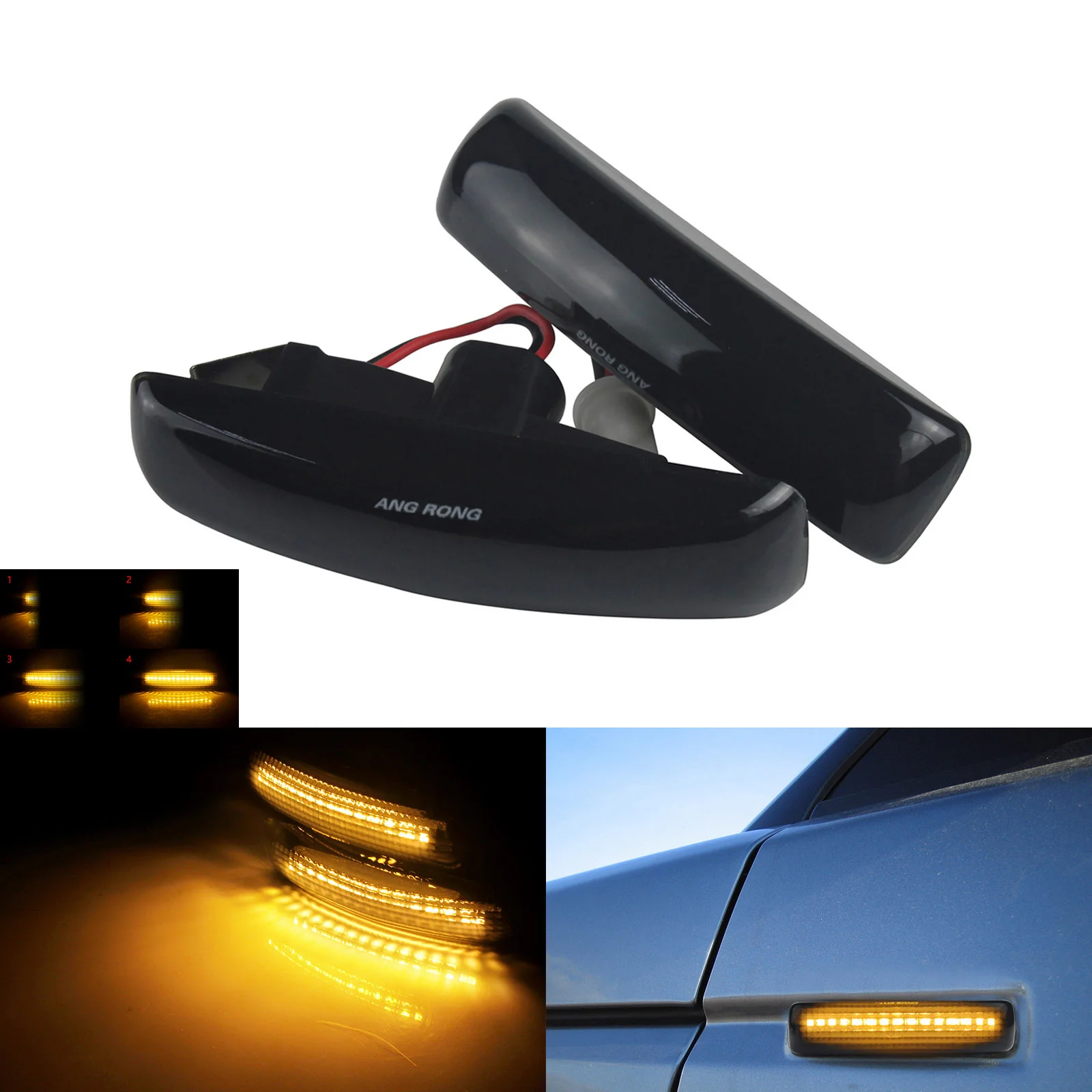 2x Dynamic Side Indicator LED Repeater Light For Land Rover Discovery 3 & 4 L320
2x Dynamic Side Indicator LED Repeater Light For Land Rover Discovery 3 & 4 L320