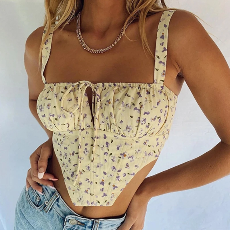 Dourbesty Vintage Floral Bustier Cami Top 90s Vintage Floral Print Skinny Corset Sexy Backless Zip Up Cropped Y2K Low Cut Vest
Dourbesty Vintage Floral Bustier Cami Top 90s Vintage Floral Print Skinny Corset Sexy Backless Zip Up Cropped Y2K Low Cut Vest