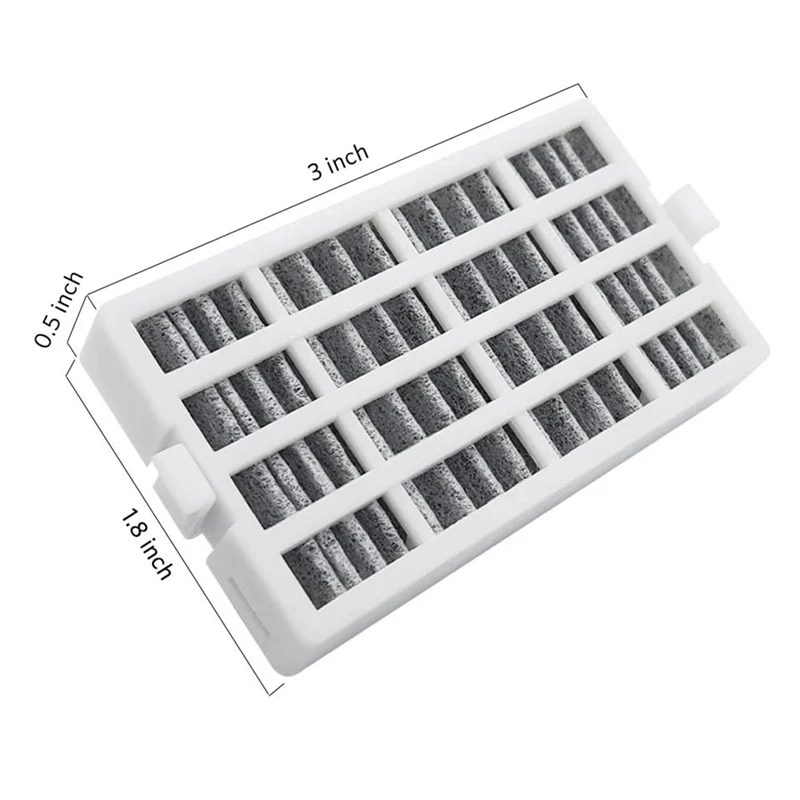 5 Pack Refrigerator Air Filter for Whirlpool W10311524 AIR1, 2319308, W10335147, W10315189 Fresh Flow Replacement
5 Pack Refrigerator Air Filter for Whirlpool W10311524 AIR1, 2319308, W10335147, W10315189 Fresh Flow Replacement