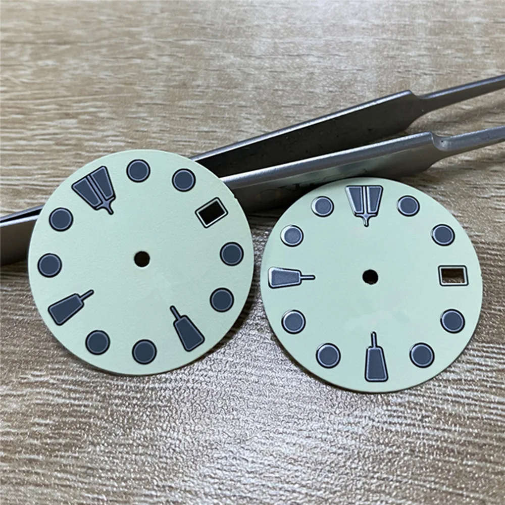Canned Tuna Shell 28.5mm watch dial Aluminum for NH35A/ NH36A /SKX007 watch dial printing watch parts
Canned Tuna Shell 28.5mm watch dial Aluminum for NH35A/ NH36A /SKX007 watch dial printing watch parts