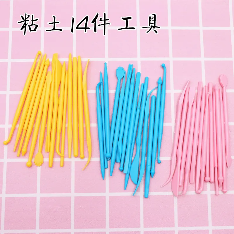 Clay Embossed and Carved Set of 14 Ultralight Clay Soft Clay Handmade DIY Tools Plastic Tool Set
Clay Embossed and Carved Set of 14 Ultralight Clay Soft Clay Handmade DIY Tools Plastic Tool Set