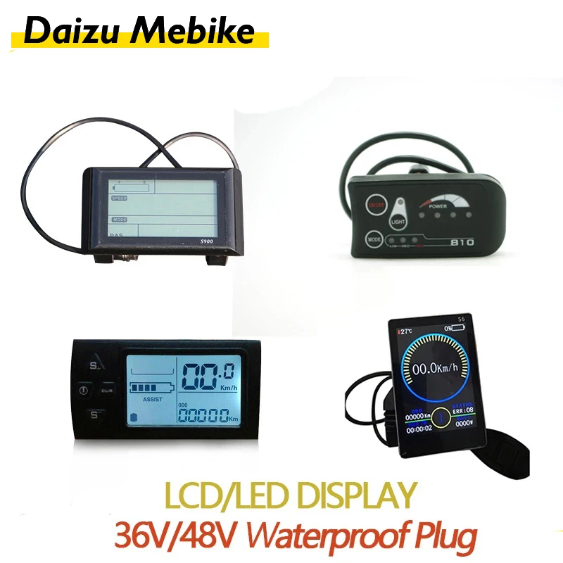 Electric Bicycle Display LCD LED Meter For Intelligent Controller 36V 48V Ebike Panel Waterproof Plug Electric Bicycle bike Par
Electric Bicycle Display LCD LED Meter For Intelligent Controller 36V 48V Ebike Panel Waterproof Plug Electric Bicycle bike Par