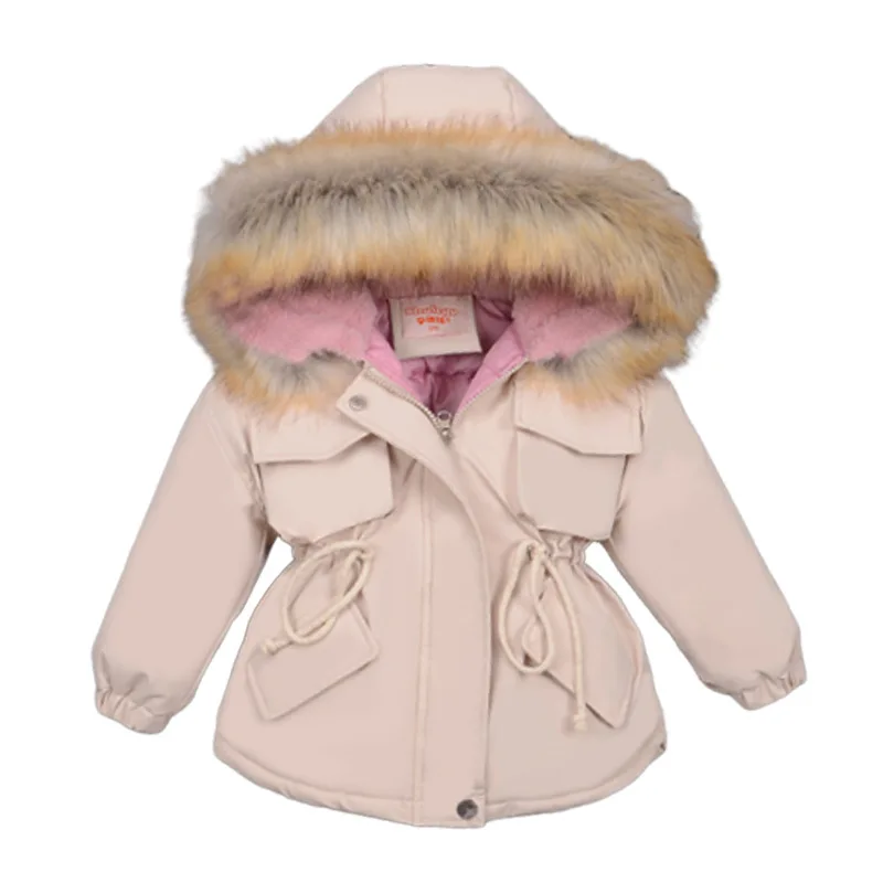 Girls' Jacket Children's Clothing Pure Cotton Baby Winter Clothes Kids Hooded Winter Jacket Zipper Velvet Warm Pink Coat
Girls' Jacket Children's Clothing Pure Cotton Baby Winter Clothes Kids Hooded Winter Jacket Zipper Velvet Warm Pink Coat
