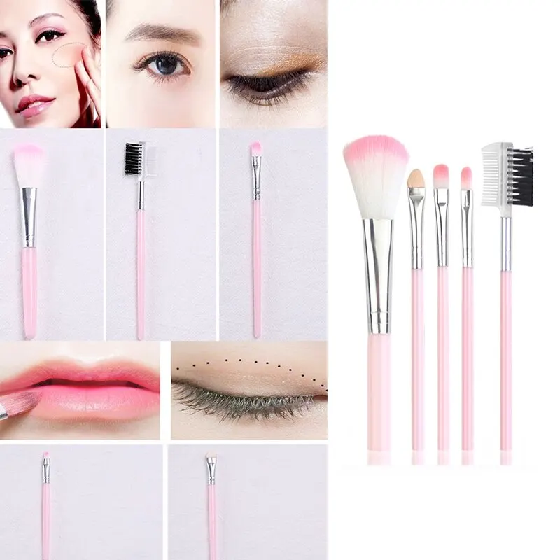 5Pcs Makeup Brushes Set Eye Shadow Foundation MakeUp Powder Eyeliner Eyelash Lip Make Up Brush Cosmetic Beauty Tool Kit Hot
5Pcs Makeup Brushes Set Eye Shadow Foundation MakeUp Powder Eyeliner Eyelash Lip Make Up Brush Cosmetic Beauty Tool Kit Hot