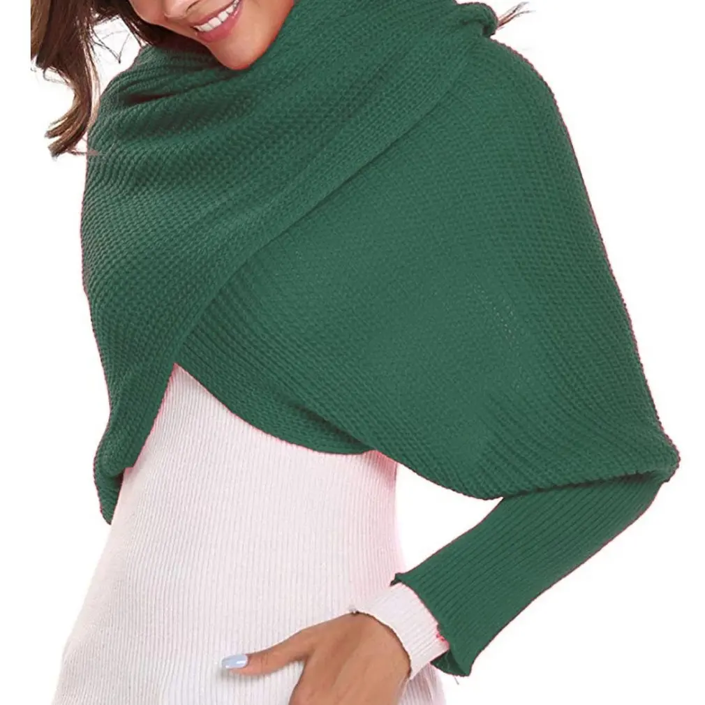 Fashionable Women's Wool Scarf Knitted Scarf With Sleeves Inventory Clearance Winter Wool Scarves Easy Matching
Fashionable Women's Wool Scarf Knitted Scarf With Sleeves Inventory Clearance Winter Wool Scarves Easy Matching