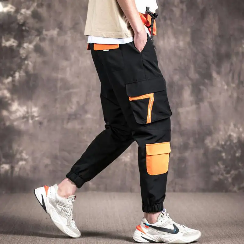 Black White Many Pockets Ankle Banded Male Casual Pants Boys Cargo Pants Men Polyester Comfortable Drawstring Joggers Trousers
Black White Many Pockets Ankle Banded Male Casual Pants Boys Cargo Pants Men Polyester Comfortable Drawstring Joggers Trousers