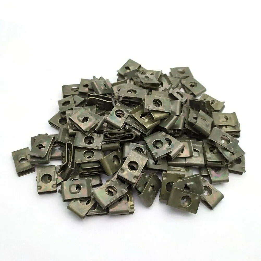 20x Metal U-Type Clips For Car Bumper Fender Trim Panel Fastener Clips Iron Fits M4 M5 Screws Interior Accessories
20x Metal U-Type Clips For Car Bumper Fender Trim Panel Fastener Clips Iron Fits M4 M5 Screws Interior Accessories