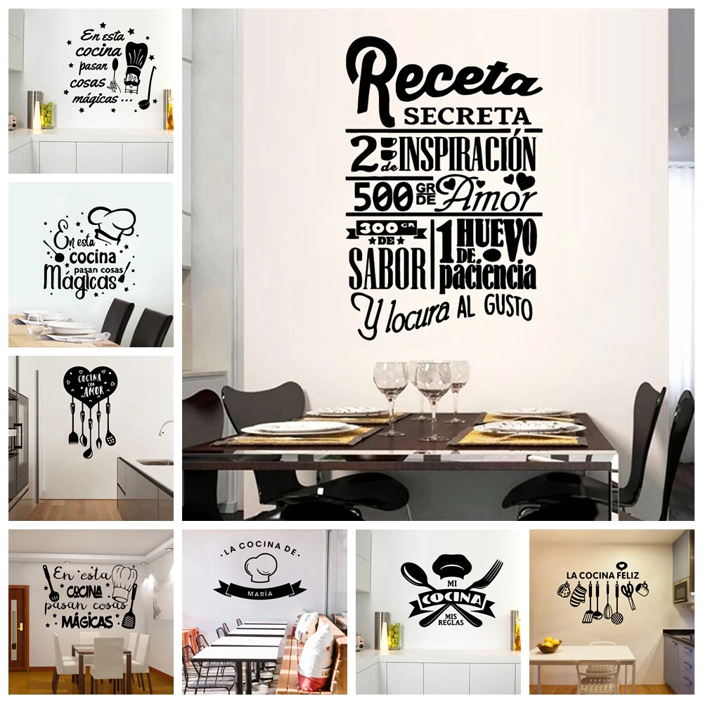 2020 NEW Spanish Kitchen Text Wall Sticker Pvc Removable For Baby Kids Rooms Decor Wall Decal Home Decor
2020 NEW Spanish Kitchen Text Wall Sticker Pvc Removable For Baby Kids Rooms Decor Wall Decal Home Decor