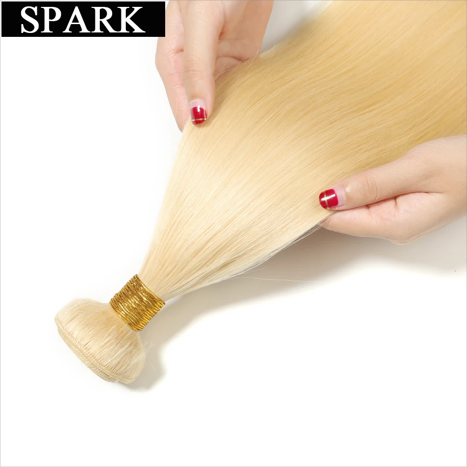 Бразильские натуральные волосы Spark #613 прямые 1/3/4 в комплекте 100% человеческие для