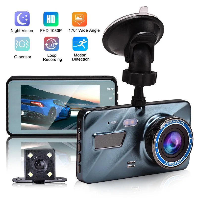 

3.6 Inches 1080P HD Dash Cam Car DVR Camera Recorder With G-sensor 170 Degree Wide Viewing Car Dashcam Night Vision Camcorder