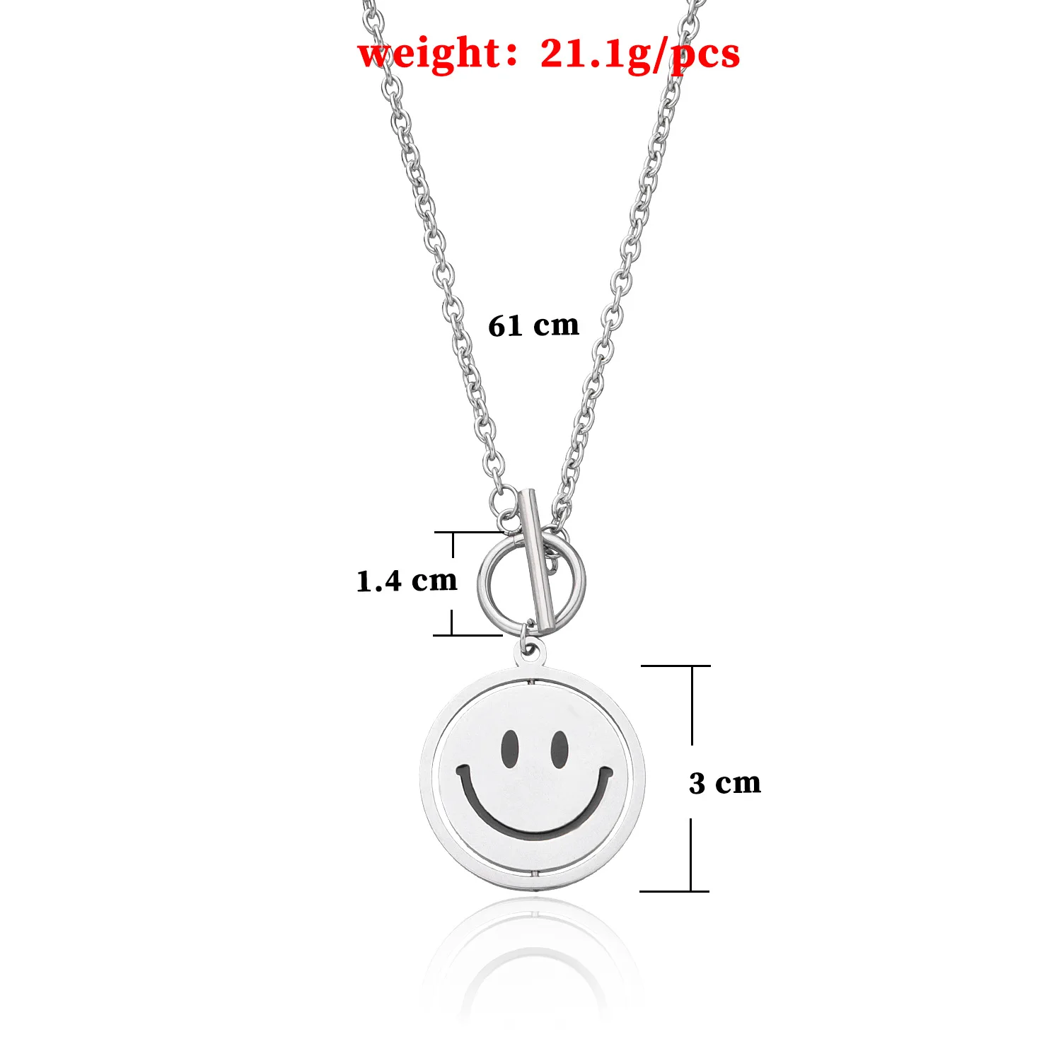 Expression Titanium Steel Hip Hop Necklace Literary Men and Women Trendy Rotating Smiling Face Crying Face Pendant Necklace
Expression Titanium Steel Hip Hop Necklace Literary Men and Women Trendy Rotating Smiling Face Crying Face Pendant Necklace