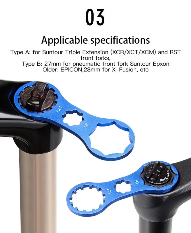 Торцевой ключ для велосипеда MTB инструменты ремонта передней вилки Suntour XCR XCT XCM RST