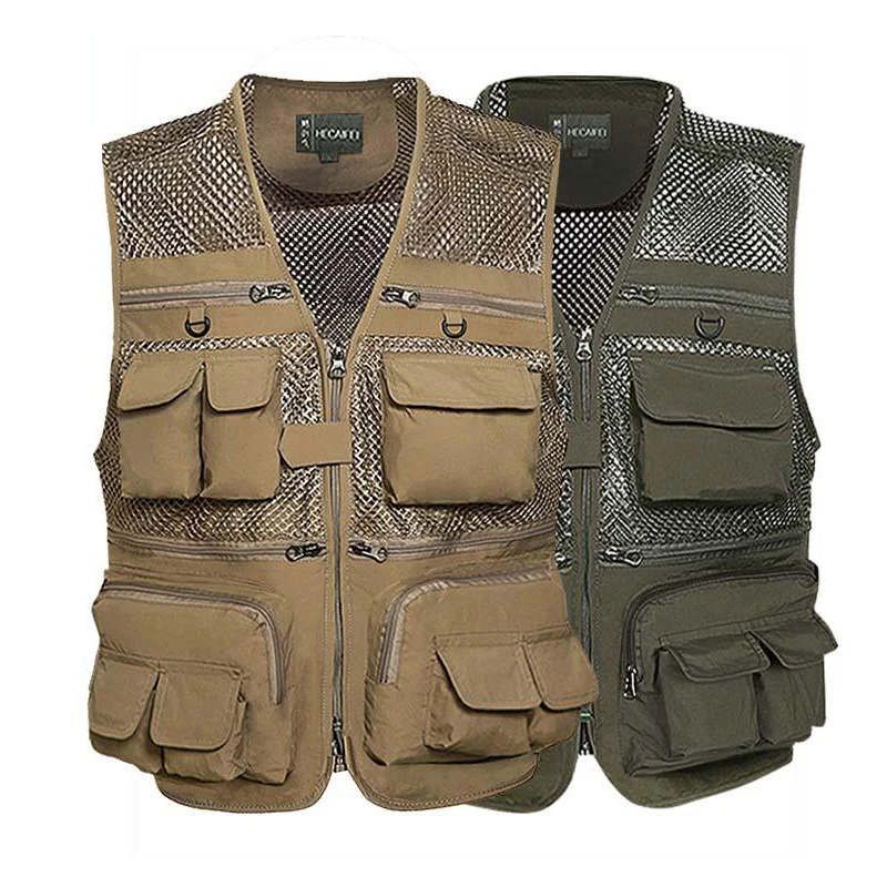 Men Mesh Breathable Multi-Pockets Camping Shooting Fishing Hiking Trekking Vest Male Photo Plus Size Waistvest Quick Dry Jackets
Men Mesh Breathable Multi-Pockets Camping Shooting Fishing Hiking Trekking Vest Male Photo Plus Size Waistvest Quick Dry Jackets