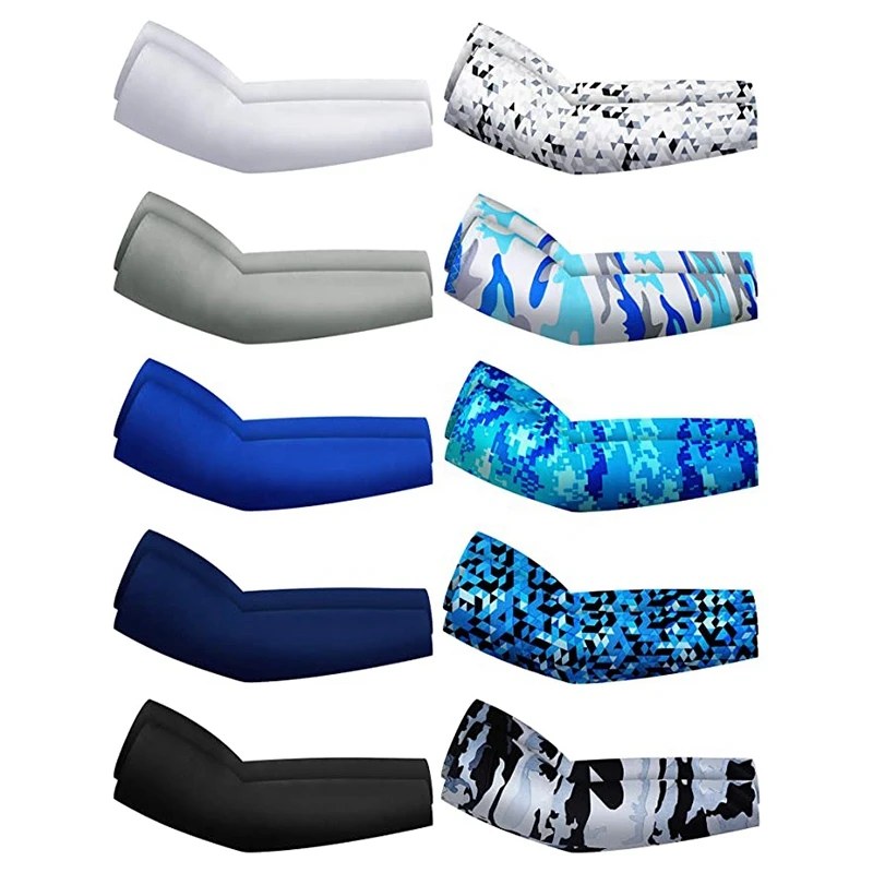 10 Pairs Sun Protection Arm Sleeves Cooling Sports Compression Athletic Sleeves for Basketball Running Cycling Golfing
10 Pairs Sun Protection Arm Sleeves Cooling Sports Compression Athletic Sleeves for Basketball Running Cycling Golfing