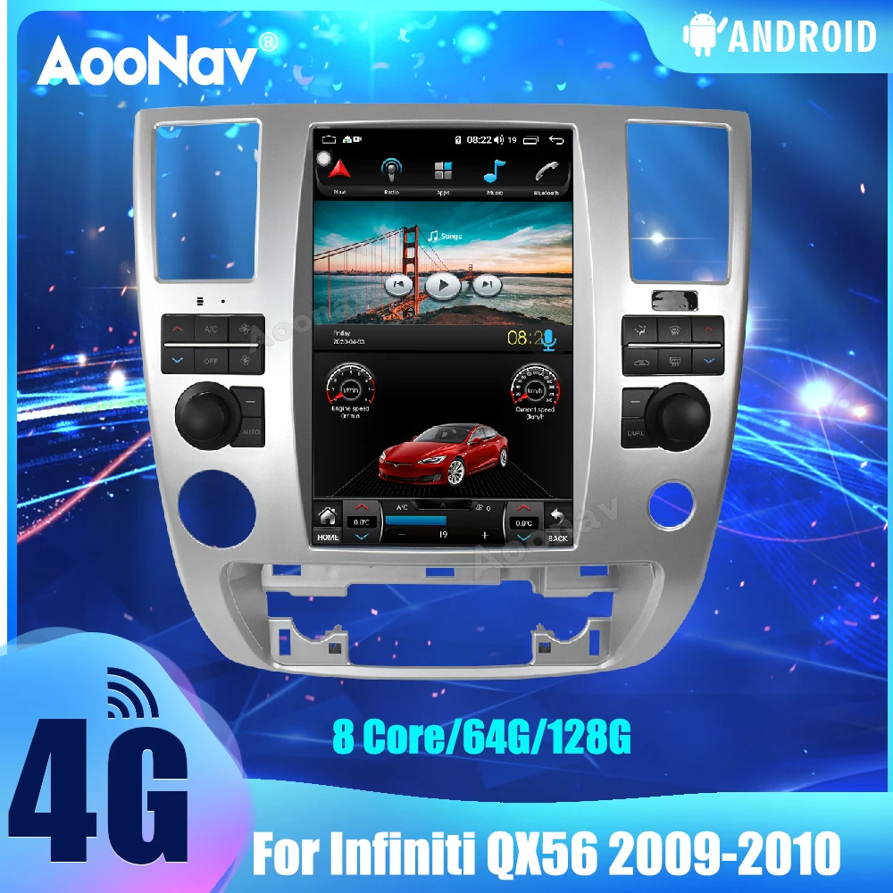 Автомагнитола 2 Din 128G для Infiniti QX56 2009 2010, система Android, сенсорный экран, автомобильный мультимедийный плеер, Авторадио, головное устройство
Автомагнитола 2 Din 128G для Infiniti QX56 2009 2010, система Android, сенсорный экран, автомобильный мультимедийный плеер, Авторадио, головное устройство