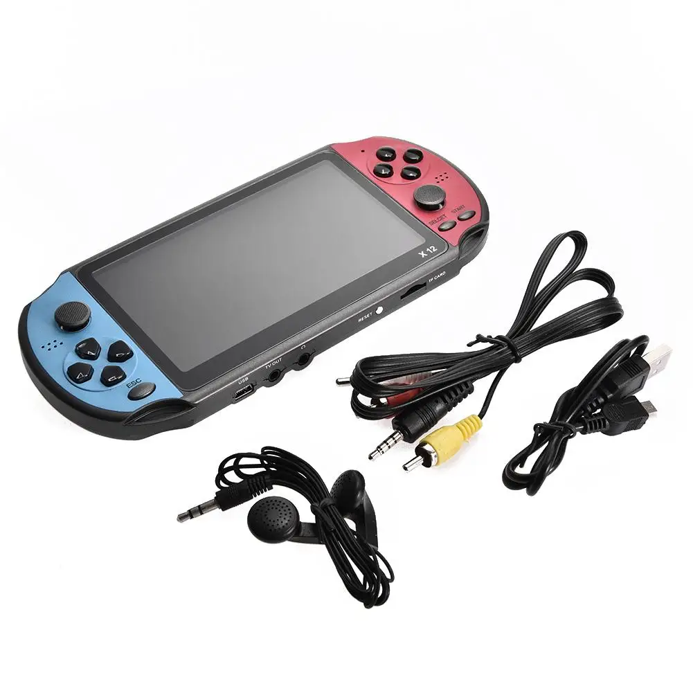 For X12pro Double Rocker Retro Game Console 5.1 Inch Portable Handheld Game Player 128bit 8G Memory 3000 Classic Games
For X12pro Double Rocker Retro Game Console 5.1 Inch Portable Handheld Game Player 128bit 8G Memory 3000 Classic Games