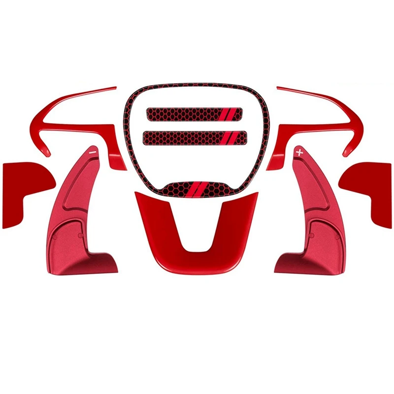 Steering Wheel Cover Trim Interior Accessories for 2015-2021 Dodge Challenger Charger Shift Paddle Extended Emblem Kit
Steering Wheel Cover Trim Interior Accessories for 2015-2021 Dodge Challenger Charger Shift Paddle Extended Emblem Kit