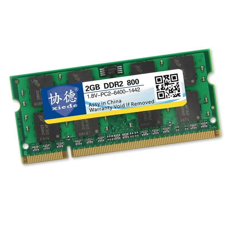 Высококачественная оперативная память xiede для ноутбука DDR2 800 МГц 667 533 2 ГБ 1 Sodimm