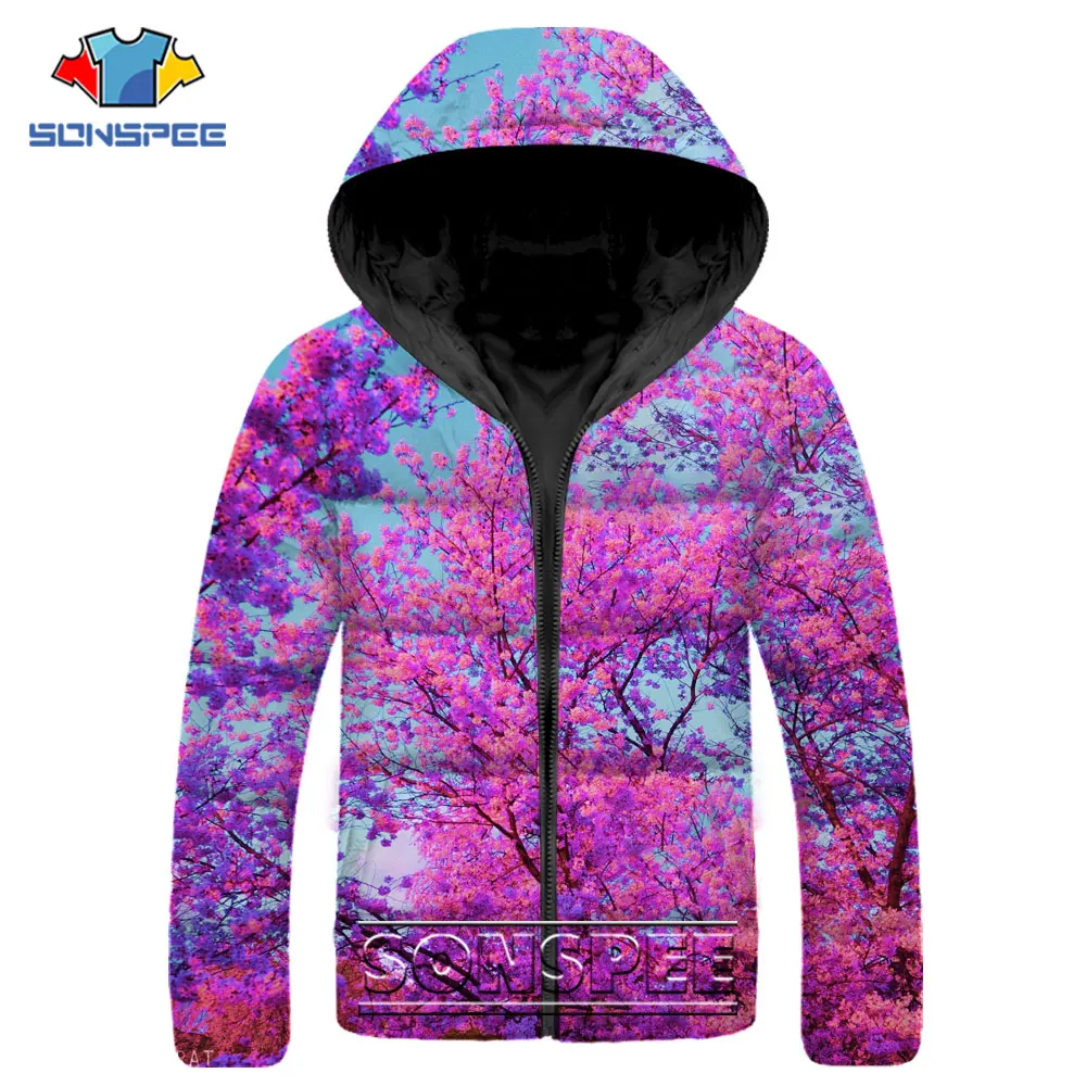SONSPEE Casual Hip Hop Parkas 3D Print Japan's National Flower Sakura Graphics Down Jacket Winter Keep Warm Streetwear Coats
SONSPEE Casual Hip Hop Parkas 3D Print Japan's National Flower Sakura Graphics Down Jacket Winter Keep Warm Streetwear Coats