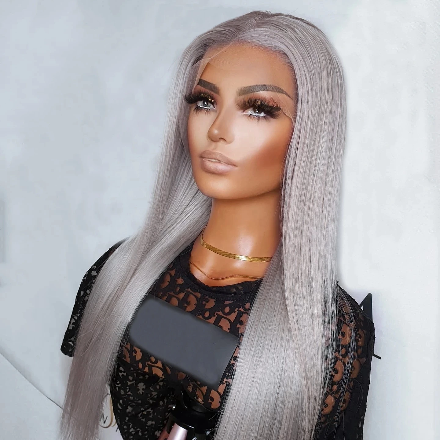 Straight Synthetic Lace Front Wig Grey Blonde Color Wig Heat Resistant Fiber Natural Hairline Lace Wigs for Women Cosplay Wigs
Straight Synthetic Lace Front Wig Grey Blonde Color Wig Heat Resistant Fiber Natural Hairline Lace Wigs for Women Cosplay Wigs