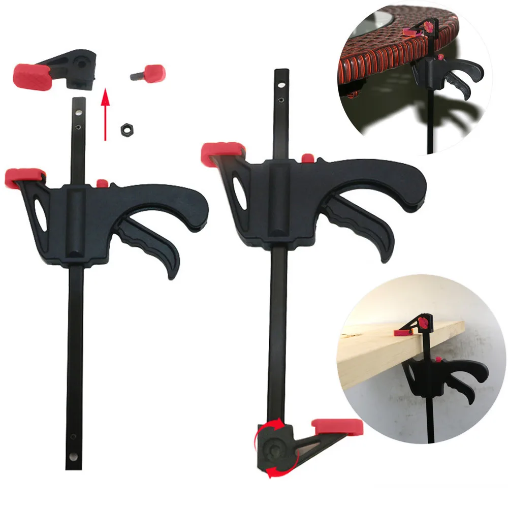 25# 4 Inch Wood Working Bar F Clamp Grip Ratchet Release Multifunctional diy Hand Woodworking Press High Quality Durable Tools
25# 4 Inch Wood Working Bar F Clamp Grip Ratchet Release Multifunctional diy Hand Woodworking Press High Quality Durable Tools