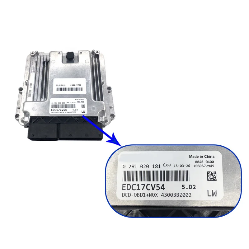 0281020181 EDC17CV54 компьютерная плата ECU двигателя блок электронного управления для