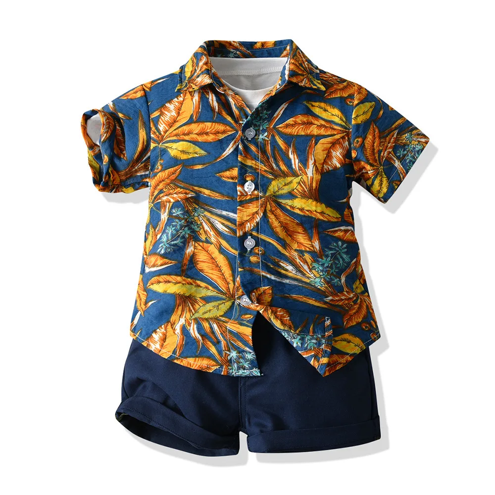 3PCS summer children's suit boys cotton short-sleeved T-shirt printing short-sleeved shirt shorts Hawaiian beach vacation
3PCS summer children's suit boys cotton short-sleeved T-shirt printing short-sleeved shirt shorts Hawaiian beach vacation