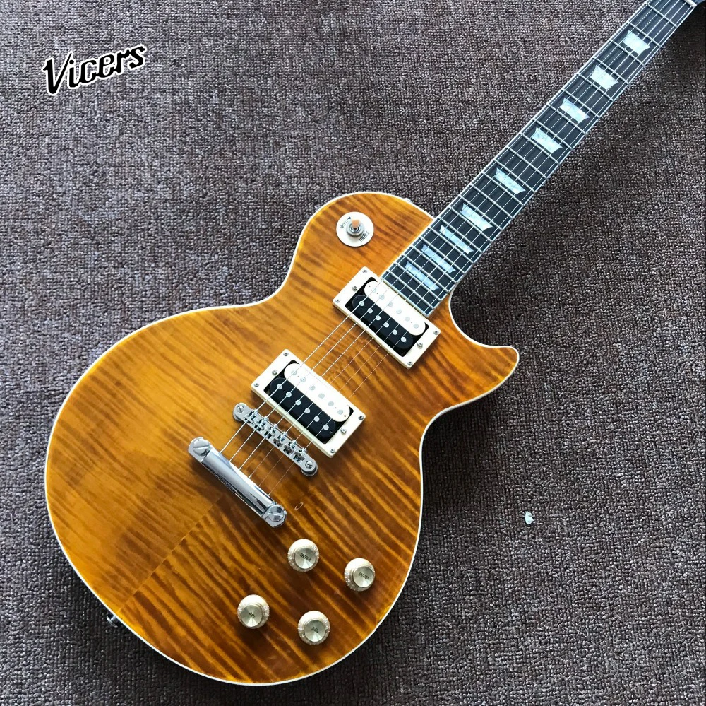 New style.Tiger Flame Standard Custom Electric Guitar,Rosewood fingerboard.Mahogany body guitarra.Real photos
New style.Tiger Flame Standard Custom Electric Guitar,Rosewood fingerboard.Mahogany body guitarra.Real photos