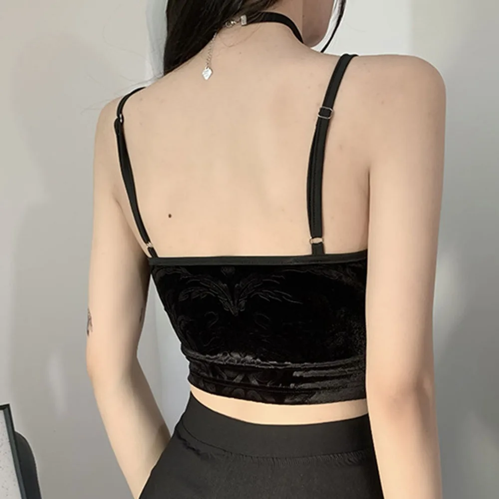 Gothic Tank Top Spring Summer Fashion Hipster Designer Thin Hot Sale Sexy Lace Navel Solid Color Women's Sling 2021
Gothic Tank Top Spring Summer Fashion Hipster Designer Thin Hot Sale Sexy Lace Navel Solid Color Women's Sling 2021