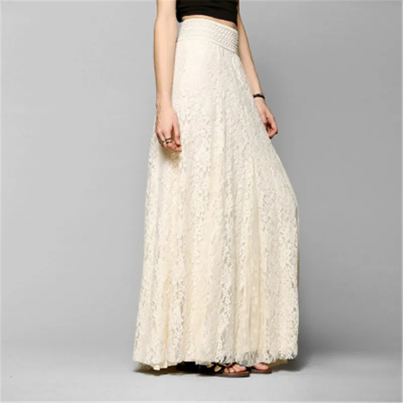 2021 Women Double Lace Layer Chiffon Pleated Long Maxi Skirt Elastic Waist Floral Ankle-Length long skirt streetwear
2021 Women Double Lace Layer Chiffon Pleated Long Maxi Skirt Elastic Waist Floral Ankle-Length long skirt streetwear