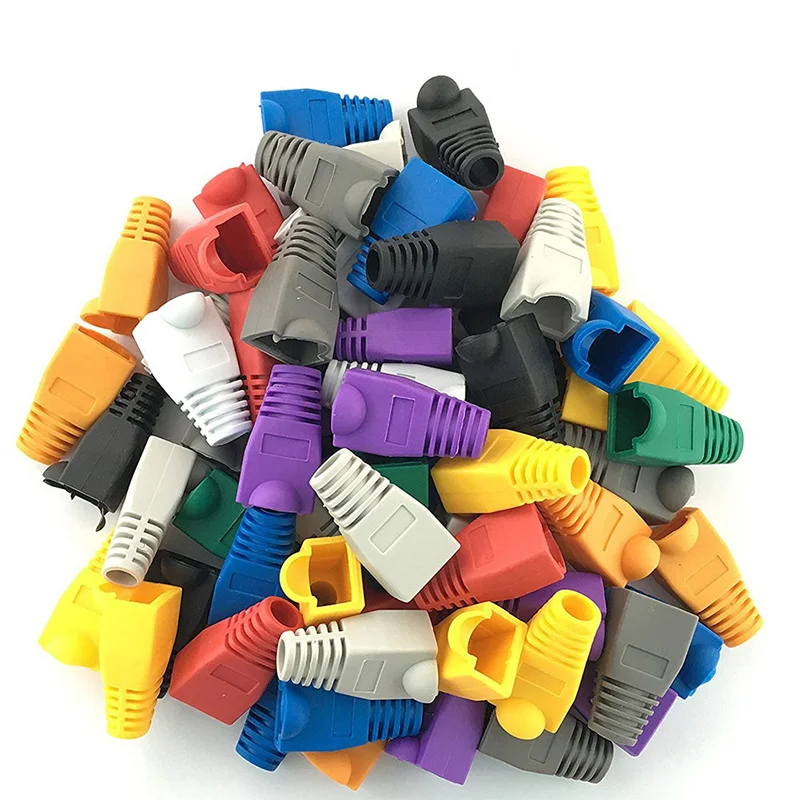 100 Pcs Mixed Color Connector Plug Cover CAT6 CAT5E RJ45 Ethernet Network Cable Strain Relief Boots Cable
100 Pcs Mixed Color Connector Plug Cover CAT6 CAT5E RJ45 Ethernet Network Cable Strain Relief Boots Cable